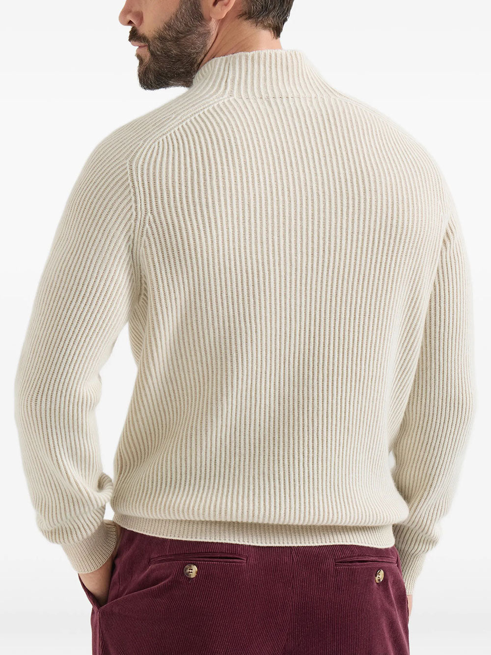 Brunello Cucinelli Turtle neck - Nude & Neutrals | f7de50461340f577f3f7d7f4da75b666bdbe06ec