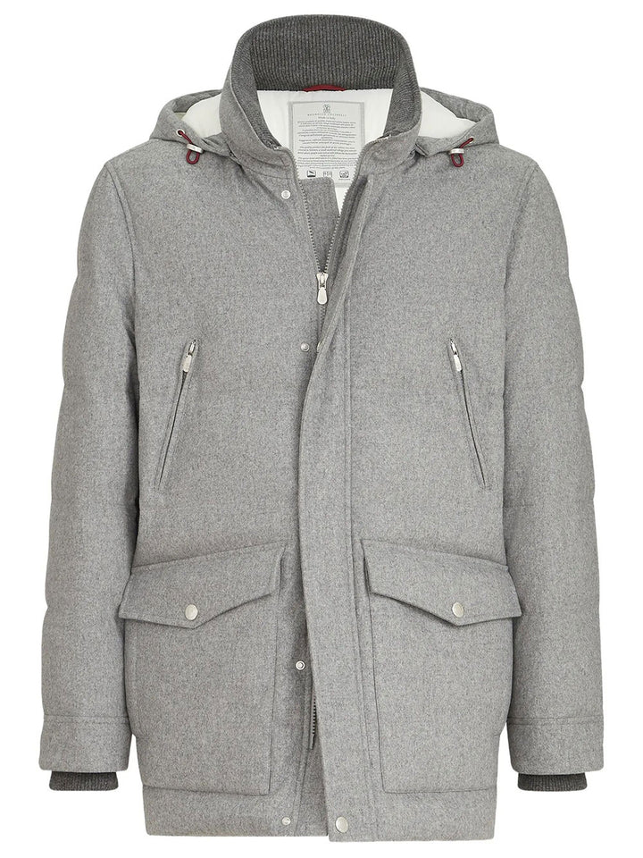Brunello Cucinelli Down jackets - Grey | 5417f228b260ee33a6af744d984e455c7cfe0919