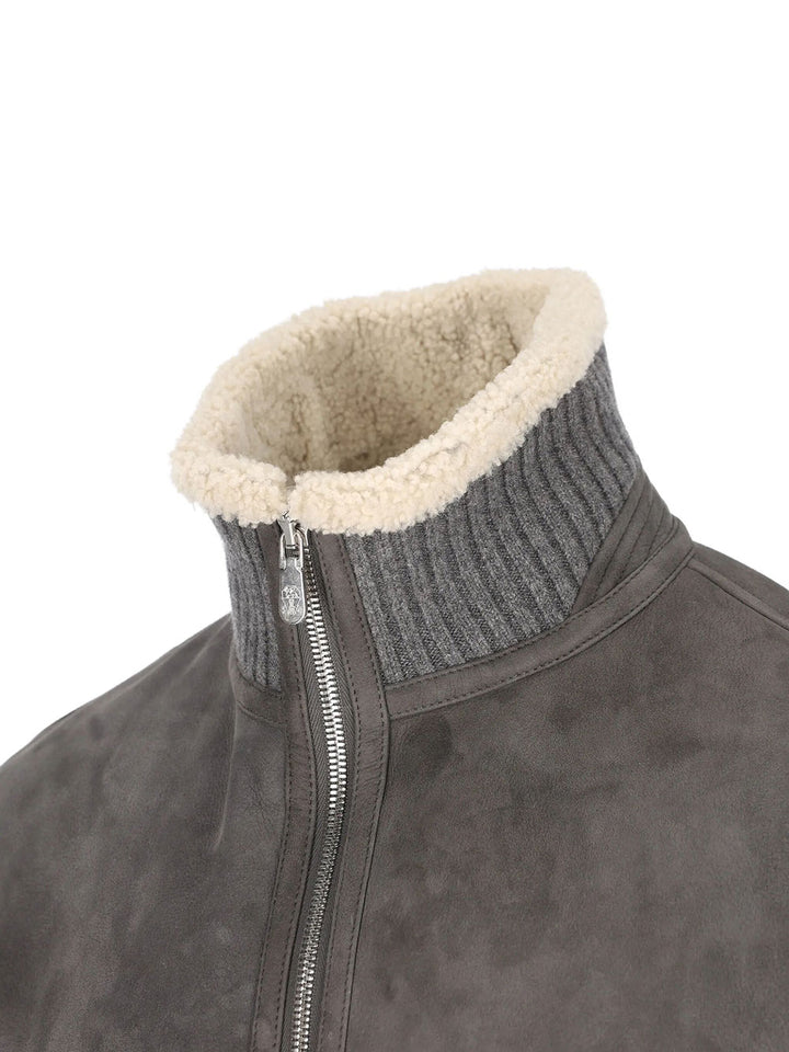 Brunello Cucinelli Leather - Grey | 83fae8fa7abdbd5d481ebc7316163928076a4abf