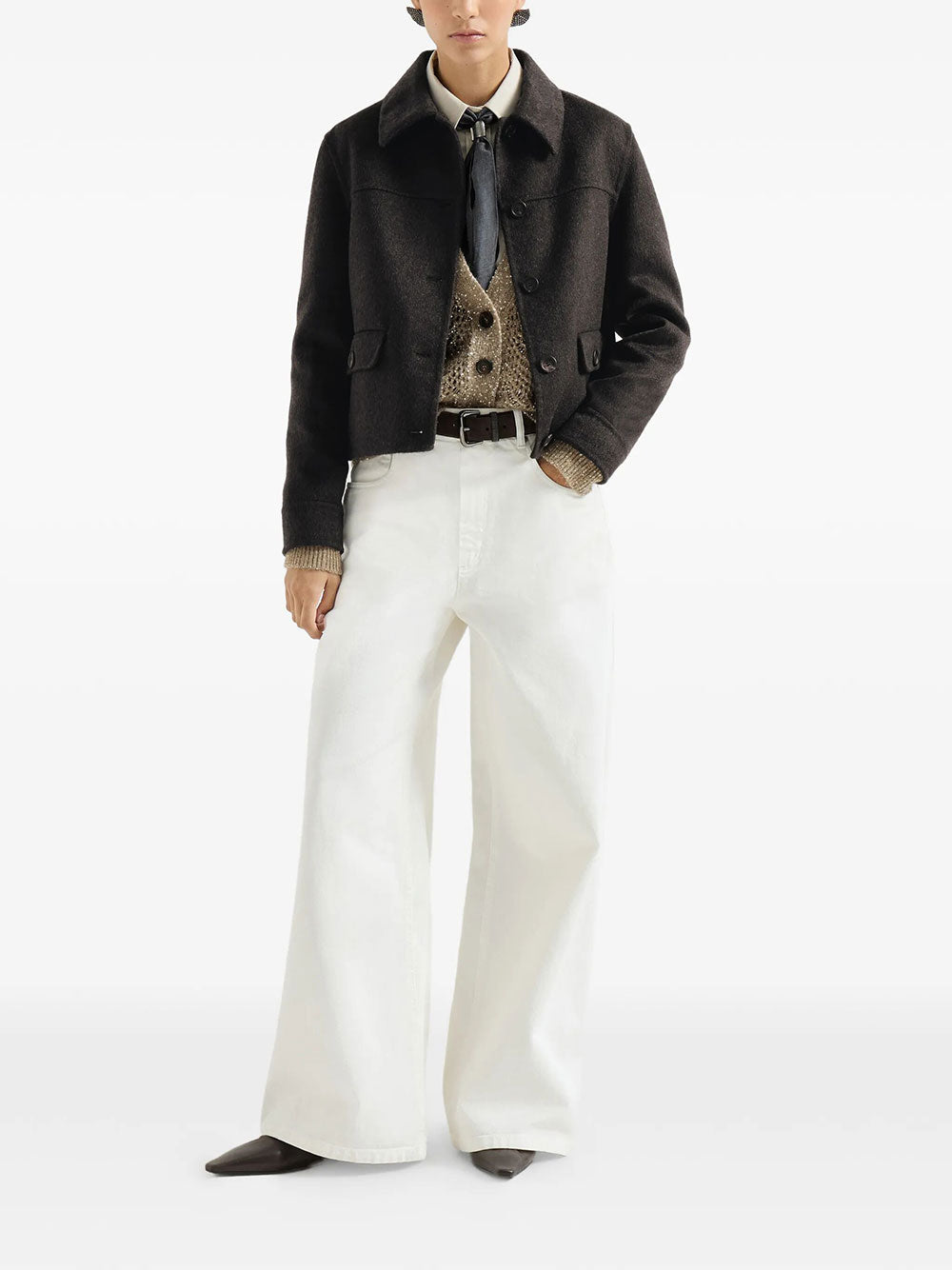 Brunello Cucinelli MAGLIA - Nude & Neutrals | 87f8cc52094013d86ff588b1e7945c862edc2f52