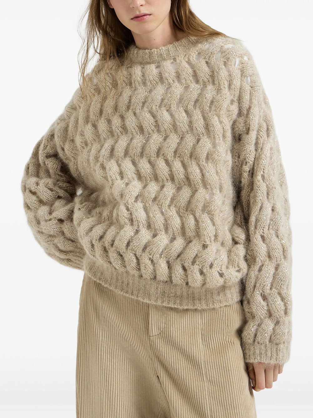 Brunello Cucinelli MAGLIA - Nude & Neutrals | 42bcc21804f0bf8894f455ac4896f0e7a075a3d1
