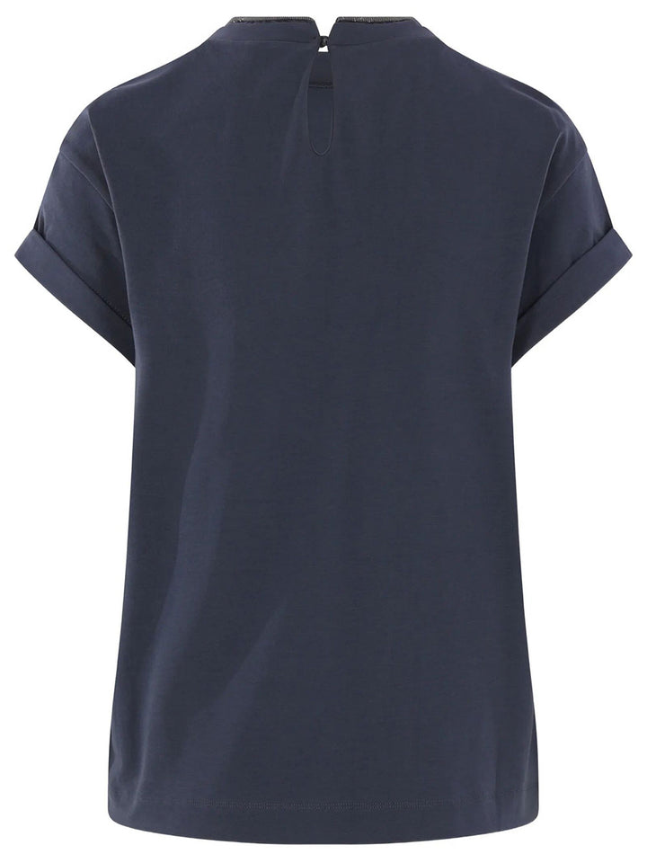 Brunello Cucinelli T-shirts - Blu | de95b902a1d1ea87b8a97eb82c4a4e86bbf61ef5