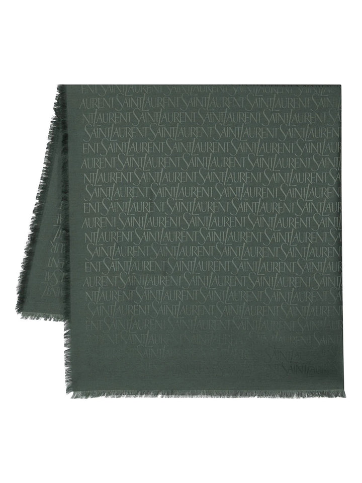 Saint Laurent Paris Scarves - Verde | 6e43fa27364faf10856c7163ae2bc15f281e0308