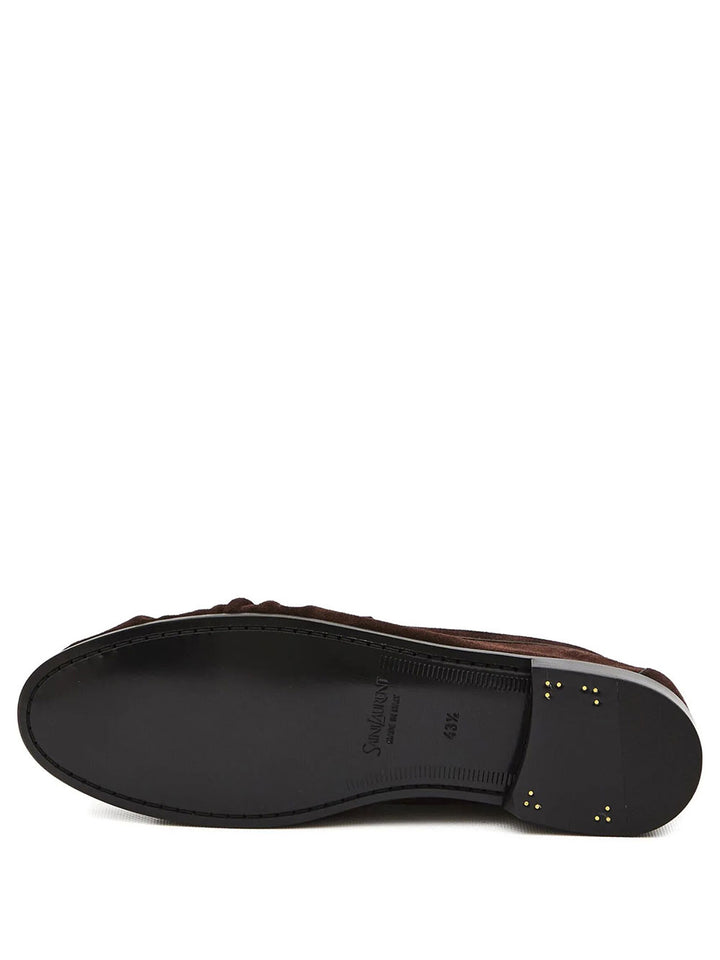Saint Laurent Paris Mocassini - Marrone | 25bf0504a1abde7926830ae4f8c9513293f515ea