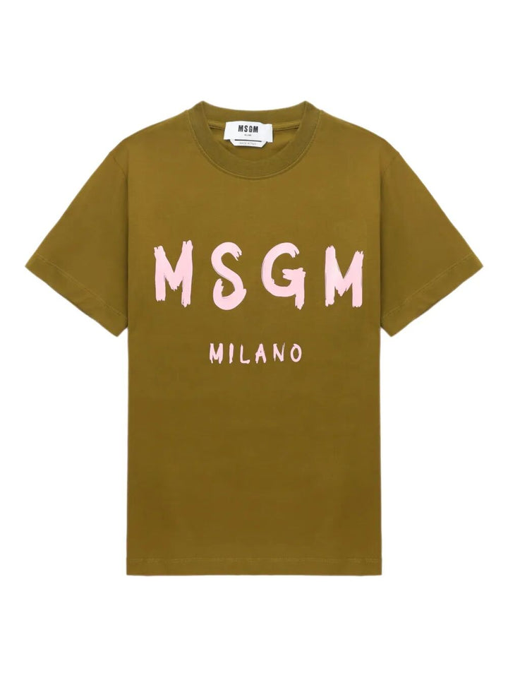 Msgm T-shirts - Verde | bb25474fd28b904600d3377bbffc3ee0965749f0