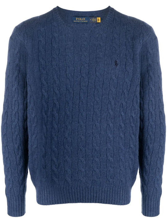 Pullover In Lana E Cashmere A Trecce