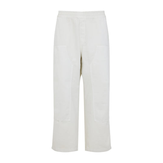 Salt White Cotton Crawton Pants