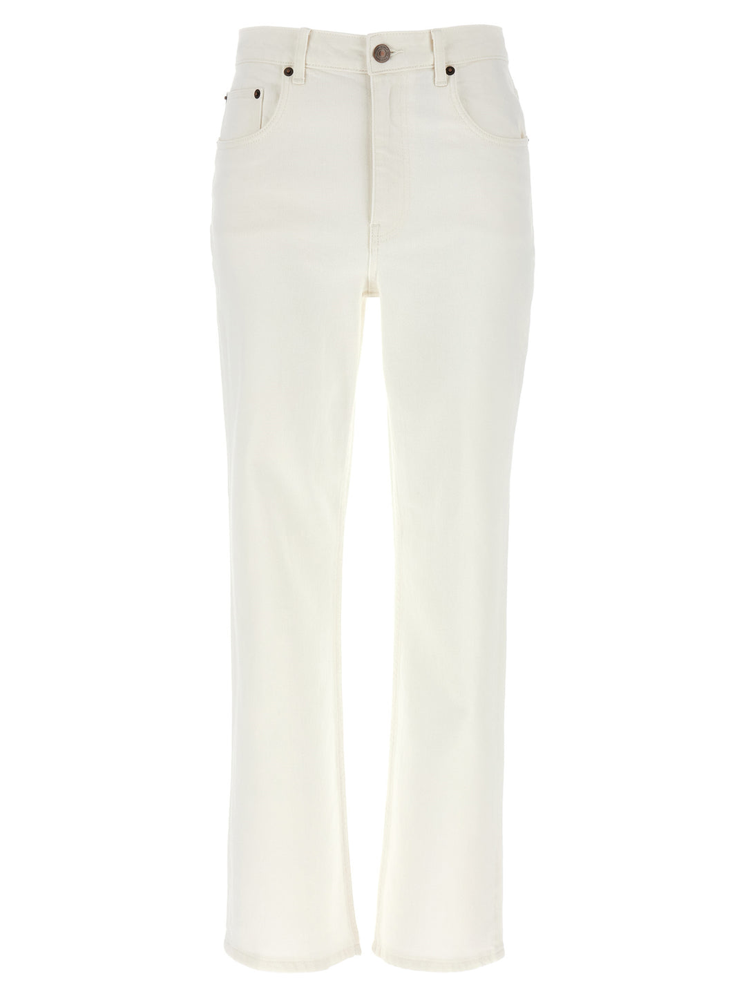 Tory Burch Cropped Jeans - Bianco | 87e4ac4ed8a27a803dffacf23ea3b50627d408d1