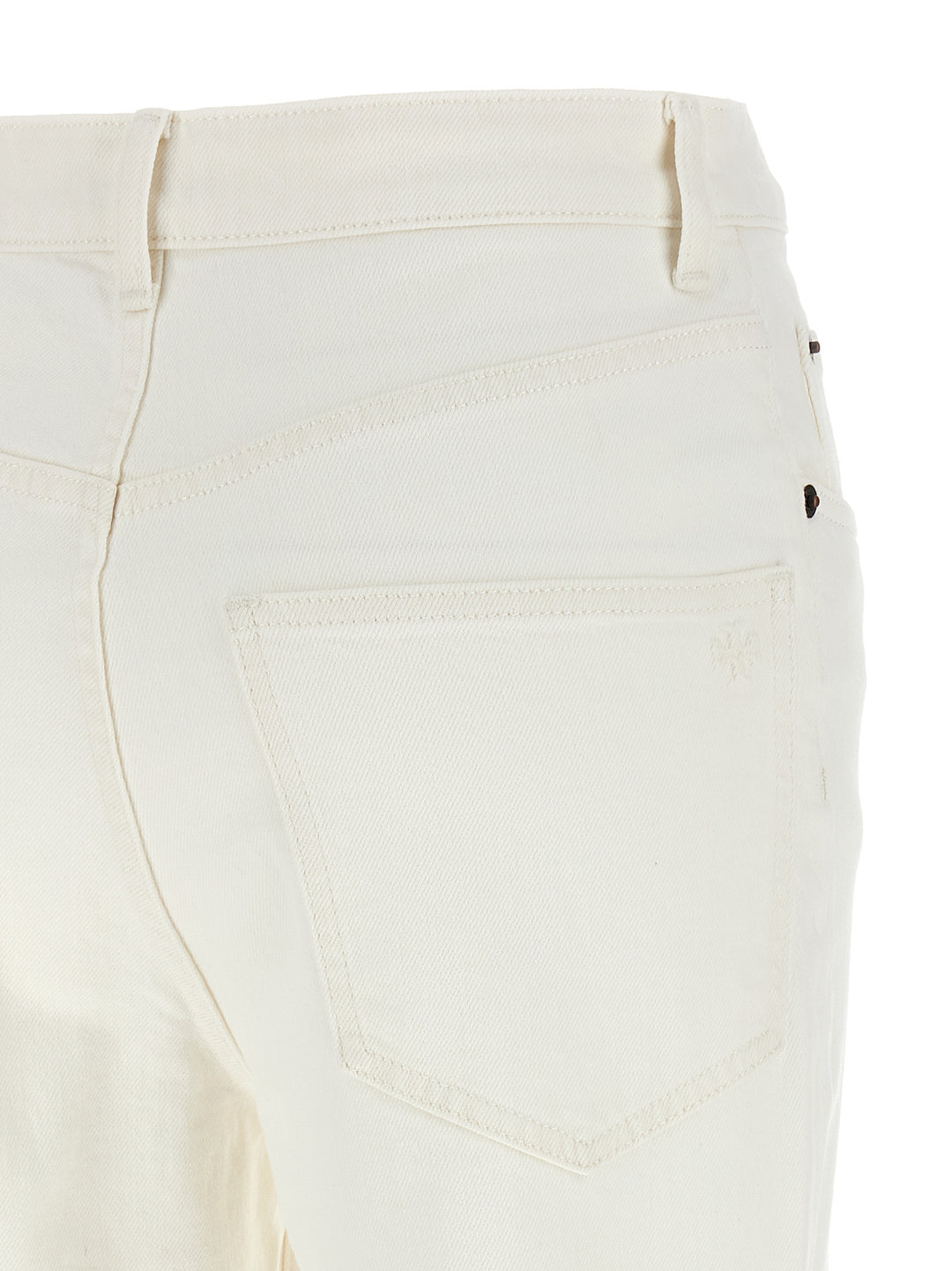 Tory Burch Cropped Jeans - Bianco | dc0b2844042abe8ed589e37f3b78f253422cd3d7