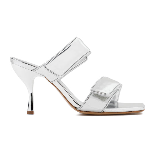 Metallic Leather Perni Sandals