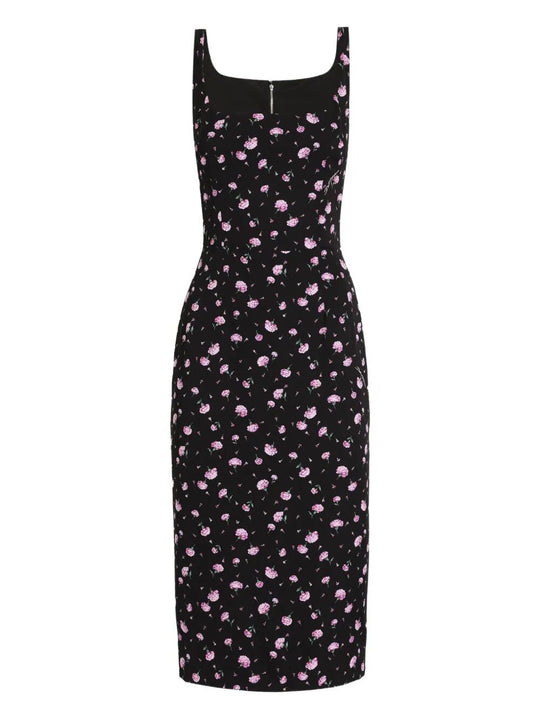 Abito A Tubino Stampa Garofanini