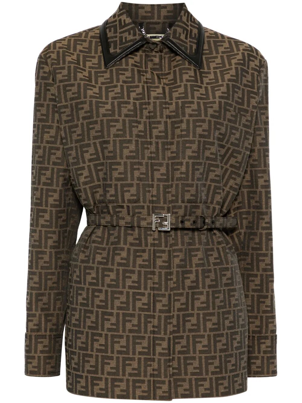 Fendi Shirt jackets - Marrone | 6c037b913dd374aa574190c36ff0ca4f6a93c31a