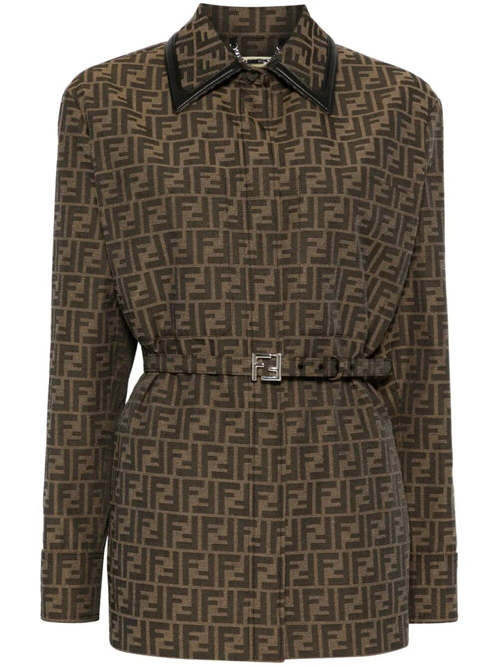Fendi Shirt jackets - Marrone | 6c037b913dd374aa574190c36ff0ca4f6a93c31a