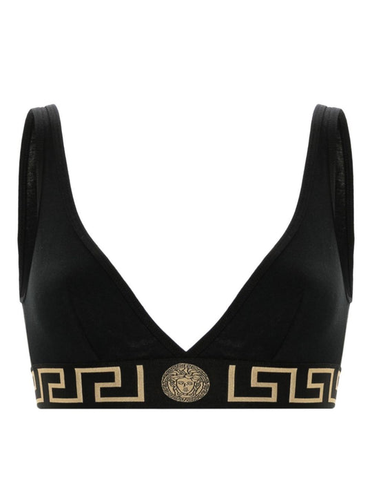 Bralette A Triangolo Con Bordo Greca