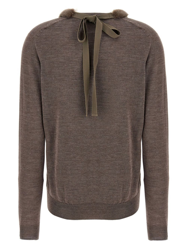 Fendi V neck - Marrone | 2522351e3c7c180d0e092a72e376108f344c69a8