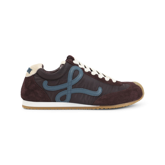 Burgundy Ballet Runner 2.0 Calfskin Sneakers