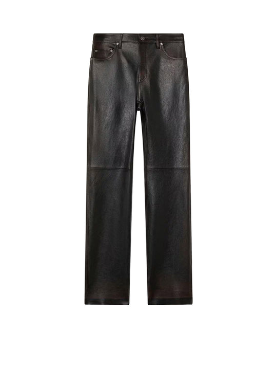Peg Leather Trousers