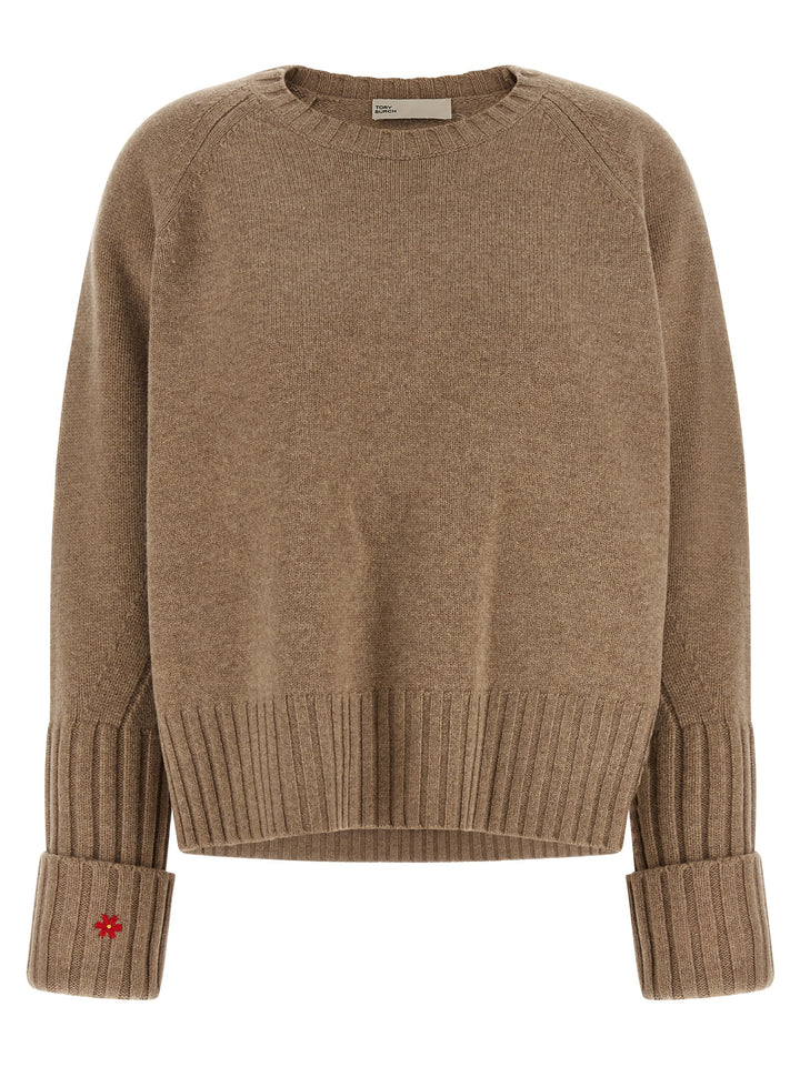 Tory Burch Wool Sweater Maglioni - Beige | c98f14f84a58760dd58ff78c74674e5fd3d688a1