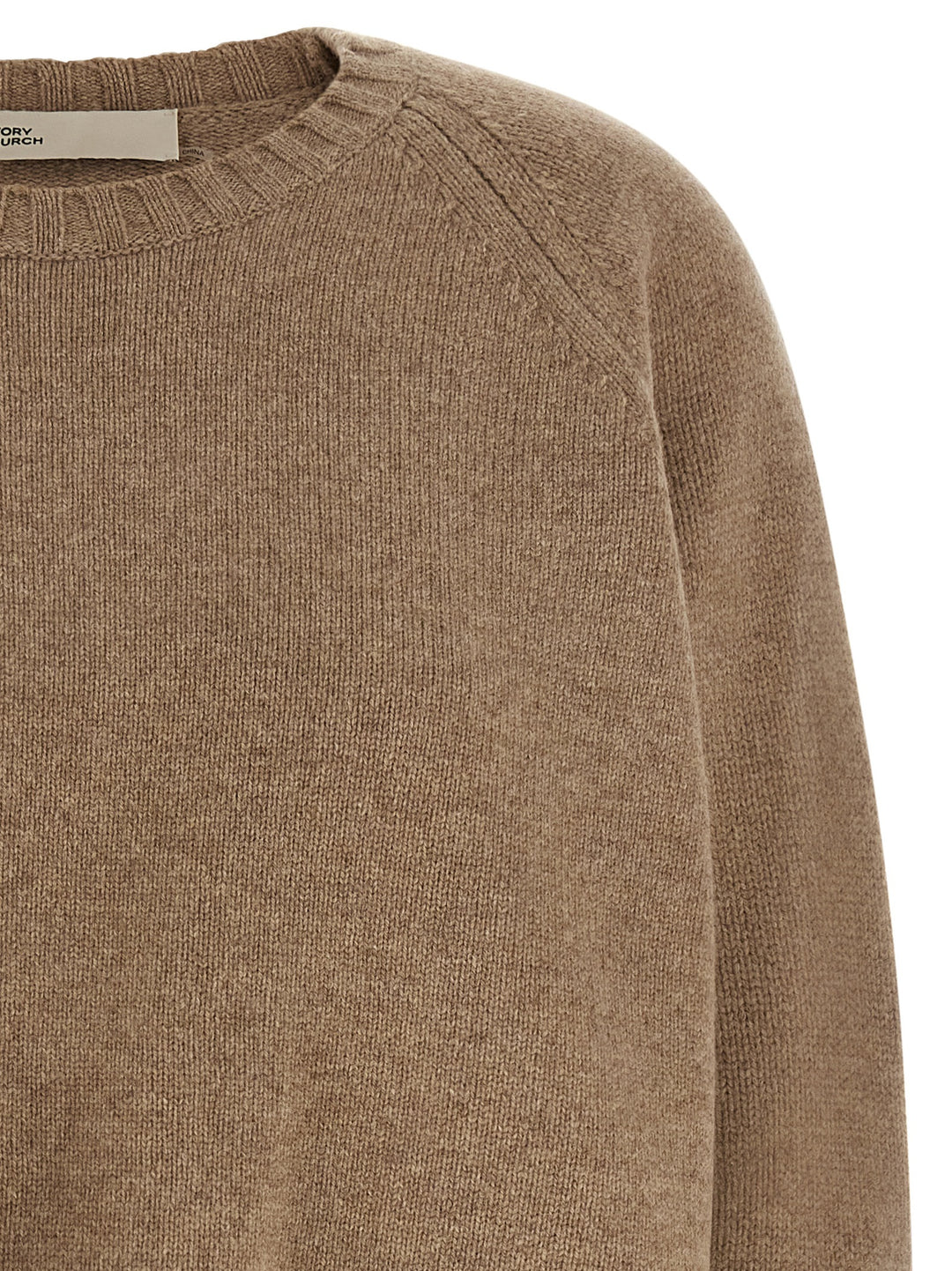 Tory Burch Wool Sweater Maglioni - Beige | ade464b5cea3da2b72891639e637482e4d384403