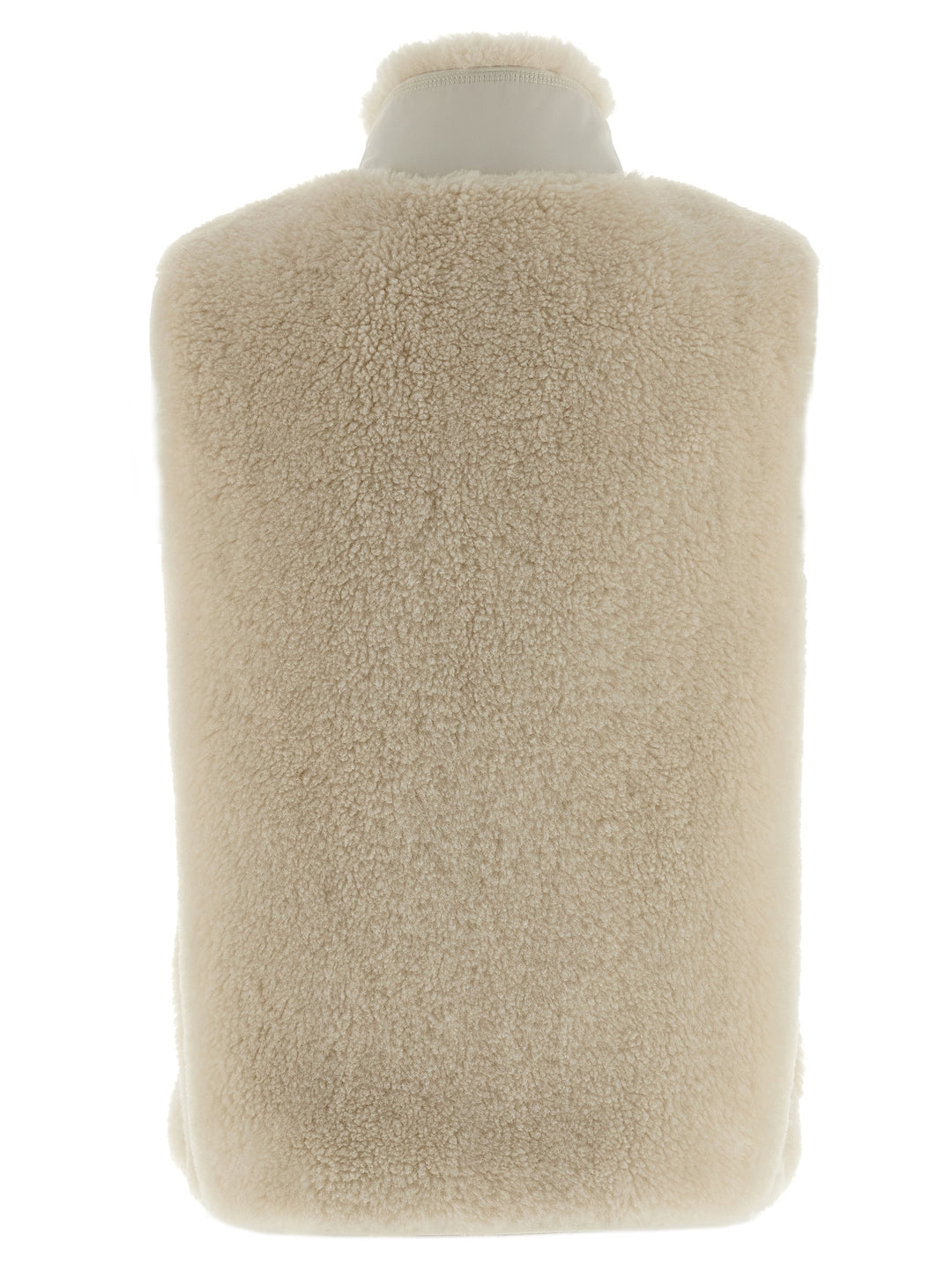 Tory Burch Colorblock Highpile Gilet - Bianco | 014cc5e2452cc4fc63d6363e1f3bb14886d73247