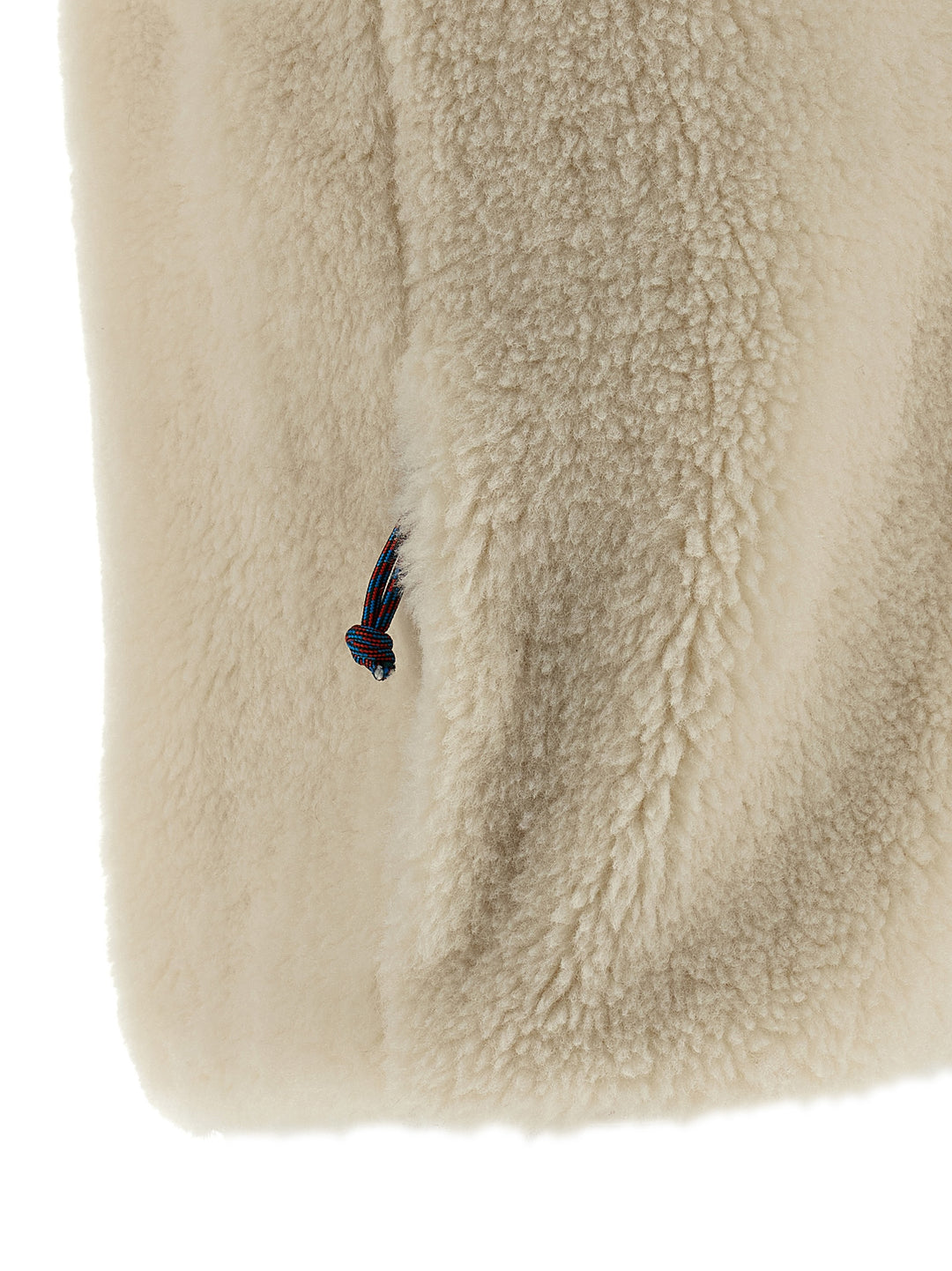 Tory Burch Colorblock Highpile Gilet - Bianco | 20ef3dfc4b7d0fa1247810f769c8c7a7707cca60