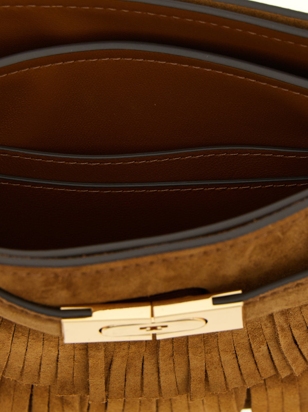 Tory Burch Lee Radziwill Petite Borse a Tracolla - Marrone | 24add25ad4134364c8db4d343dc6214160f29e63