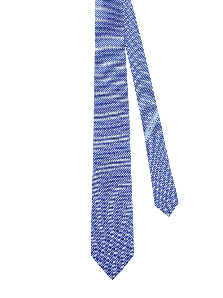 Ferragamo Ties - Blue and green | f60d031f745c3c51ed6c1f3176caf143d833a692