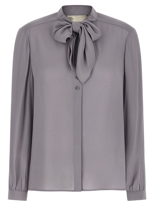 Georgette Bow Camicie Grigio