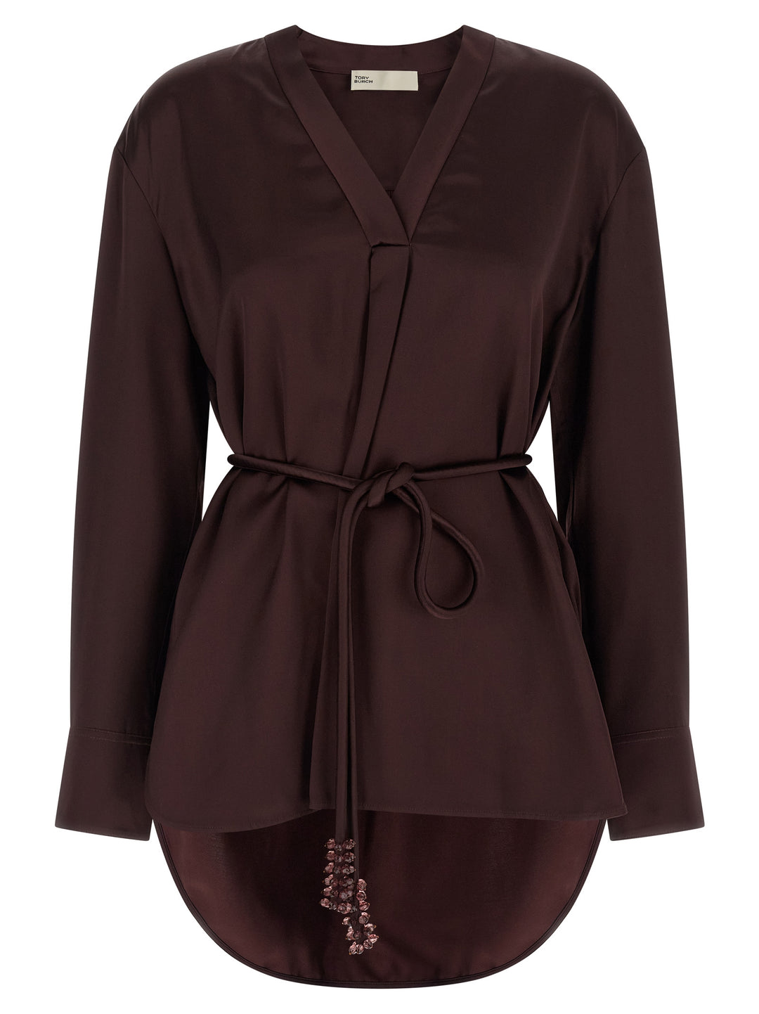 Tory Burch Satin Blouse Camicie - Bordeaux | c48bfbca6d213c57461edc432c41e7a836630b90