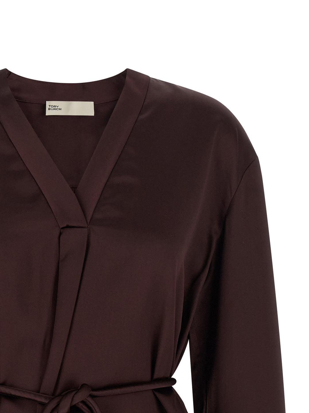 Tory Burch Satin Blouse Camicie - Bordeaux | 0666bea79f05aefc36a92631fbf07e54ebecdc92