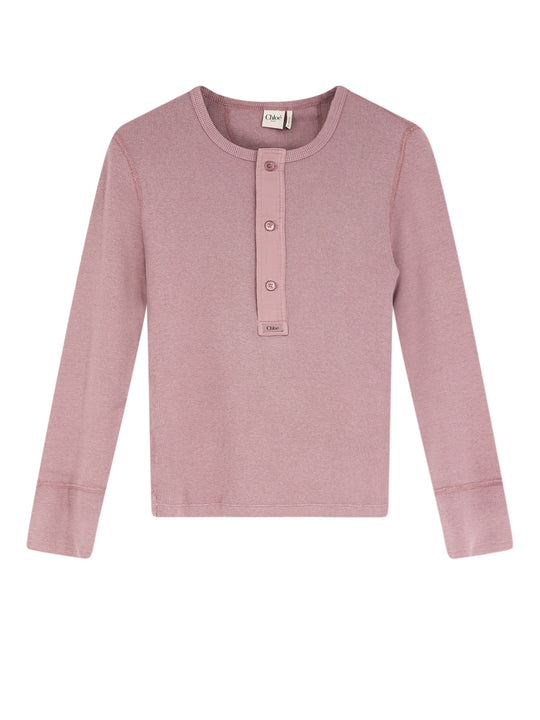 Ribbed Cotton T-Shirt