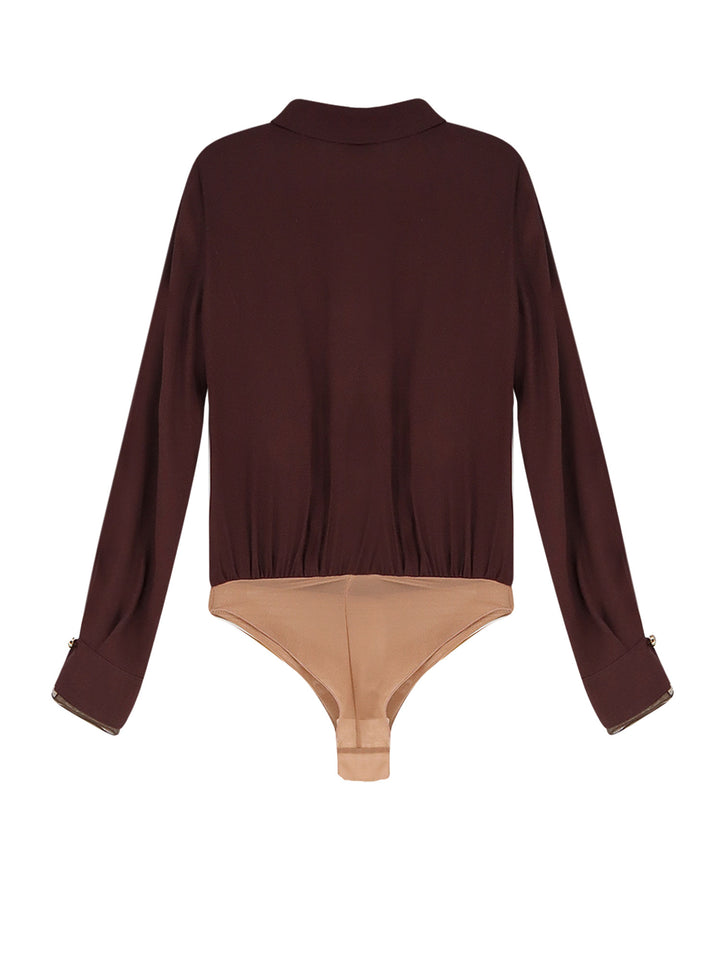 Elisabetta Franchi Shirts - Marrone | 2071628c884a3a442c962103f553b10e6f9f0b1d