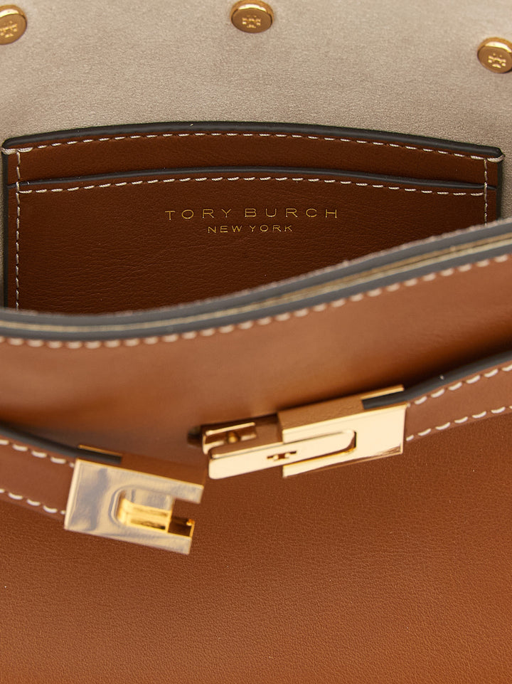 Tory Burch Lee Radziwill Petite Borse a Tracolla - Marrone | fca4f317f62983a3ae7078ef04207b50bcdc8875