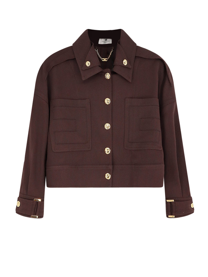 Elisabetta Franchi Jackets - Marrone | 7de5252922fa800ce449322ba8c1c6df923689a6