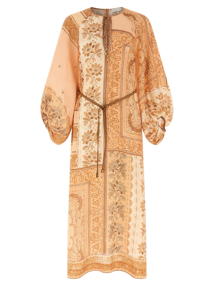 Zimmermann Lucky Tunic Midi Abiti - Rosa | 677e5e84555affecc0fc53b73b642c22d483bd46