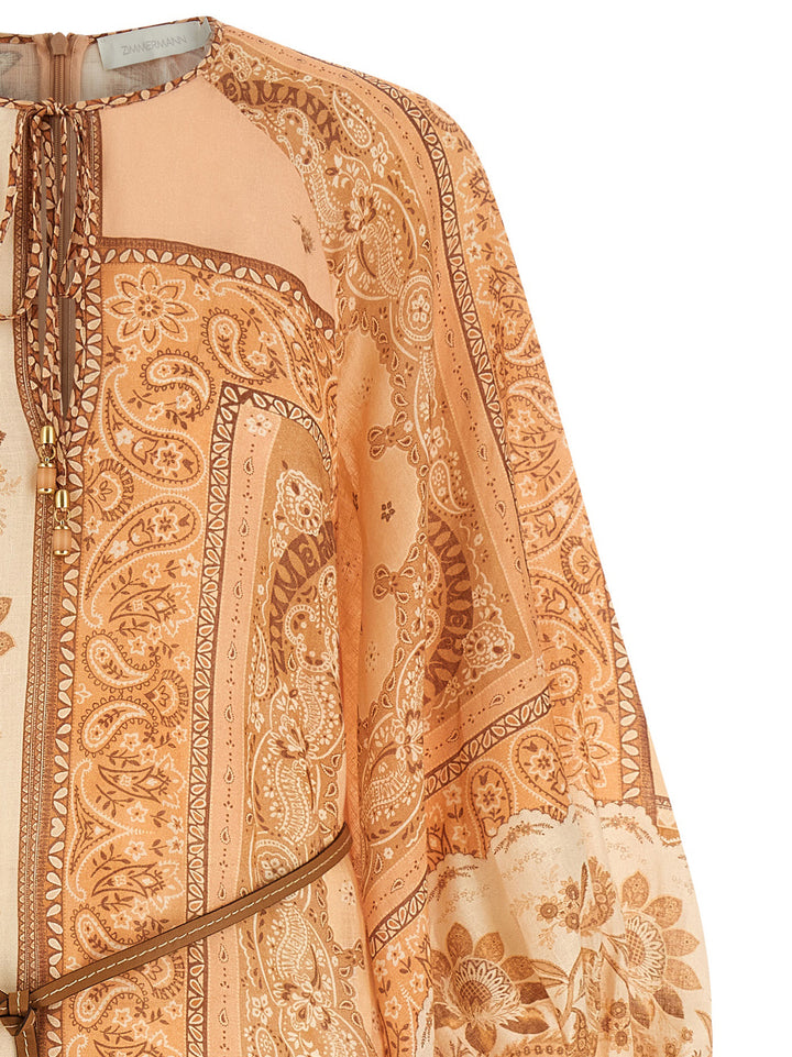 Zimmermann Lucky Tunic Midi Abiti - Rosa | 80d87e6d24a8beee43f9817cd0938666b4ce6ead