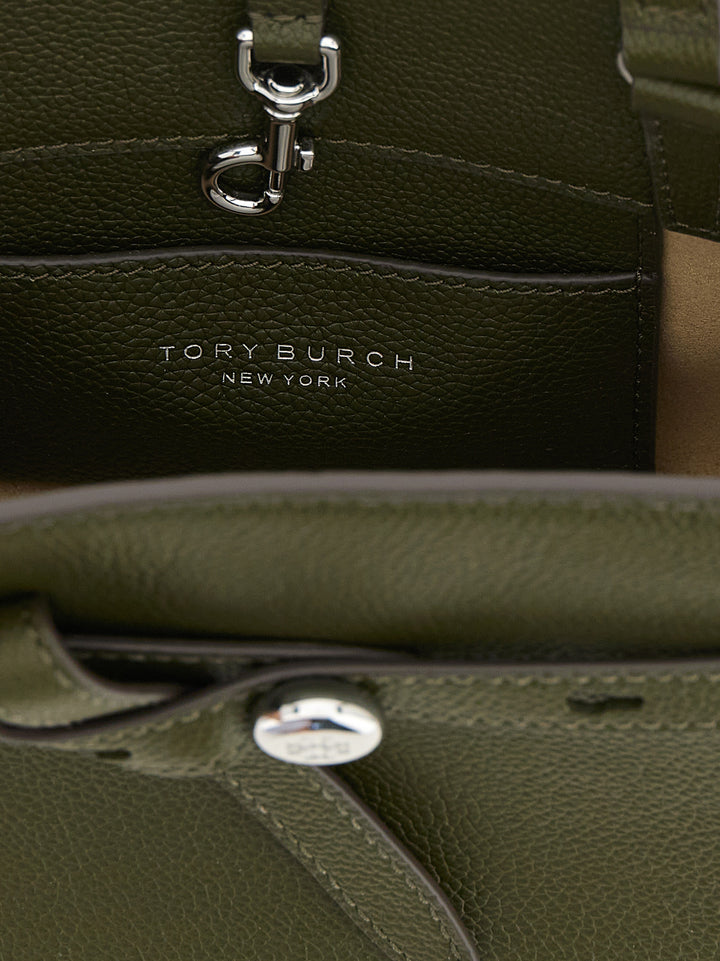 Tory Burch Romy Small Borse a Tracolla - Marrone | 84d9a639f5f2df58a9c287db57e95fcae5de4d53