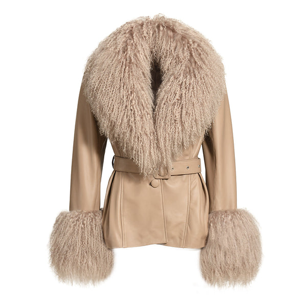 Giacca Pegghy Beige in Mongolia