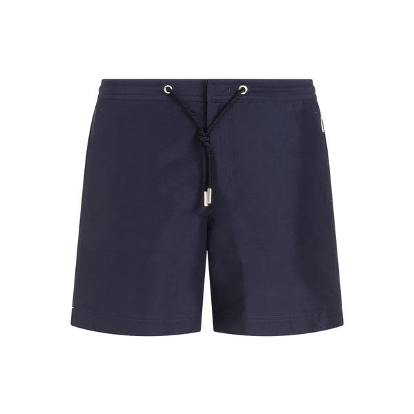 Blaue Nacht Iris Bulldog Badeshorts mit Kordelzug