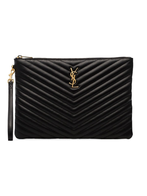 Bolso Para Tablet Cassandre Matelassé En Piel Acolchada