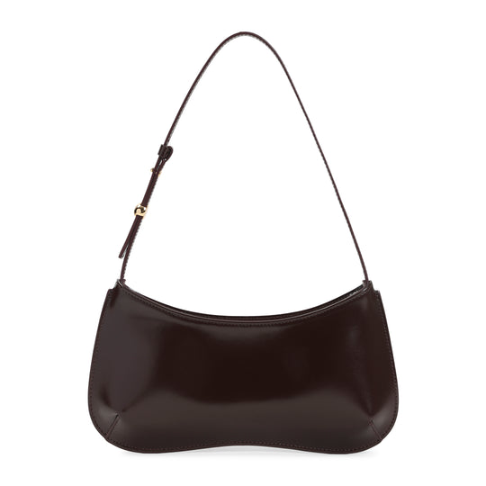 Dark Brown Le Bisou Calf Leather Handbag