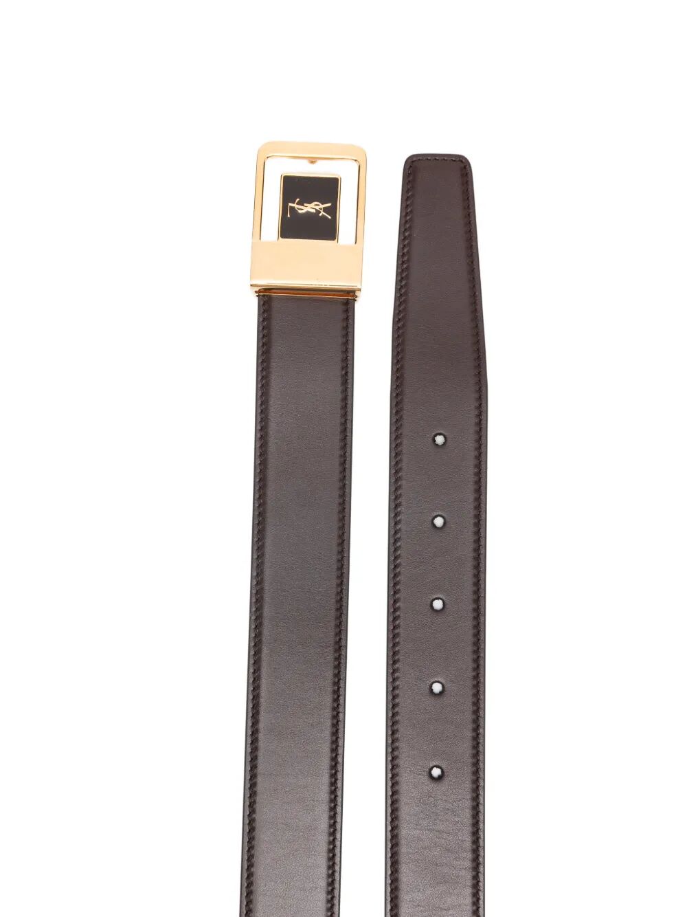 Saint Laurent Paris Cinture - Marrone | 511f62f17c947e98f9dc91056128e5f1c5f3f205