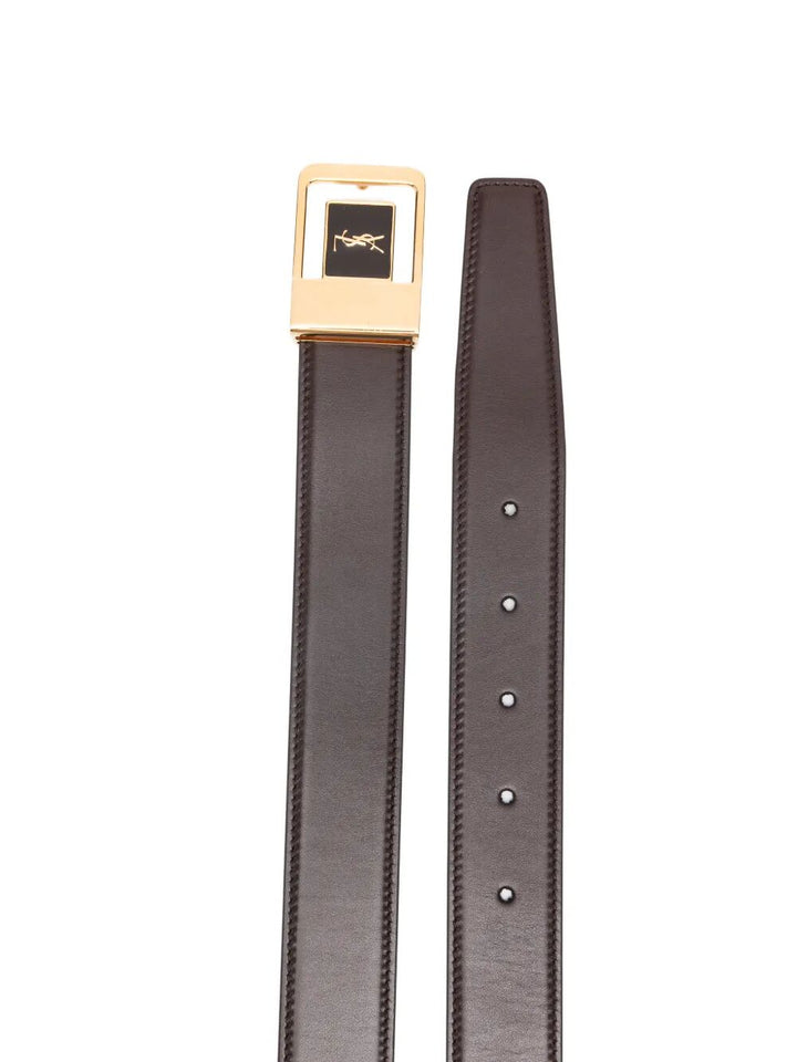 Saint Laurent Paris Cinture - Marrone | 511f62f17c947e98f9dc91056128e5f1c5f3f205