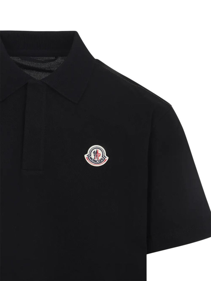 Moncler Polo - Nero | b732dafe93242cda887d17c7ad0f9e4c34457088