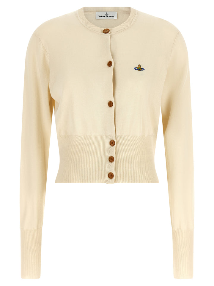 Vivienne Westwood Bea Cropped Maglioni - Bianco | 08bd2ceb5b16c4b49b9dfbd46bc1205134b018b1