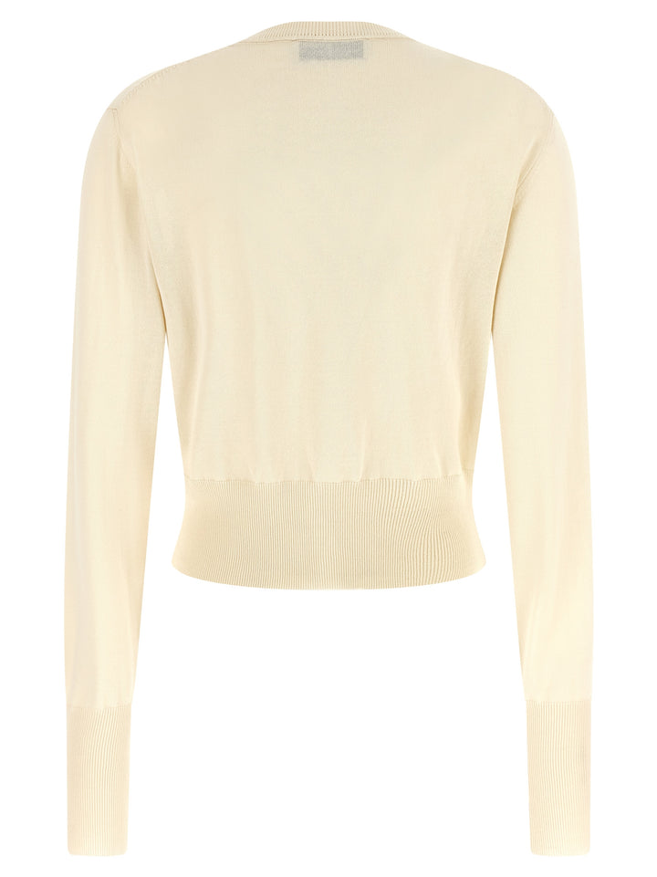 Vivienne Westwood Bea Cropped Maglioni - Bianco | 28f37abf4ff79b6eed520b6c0129c1c56200e1d3