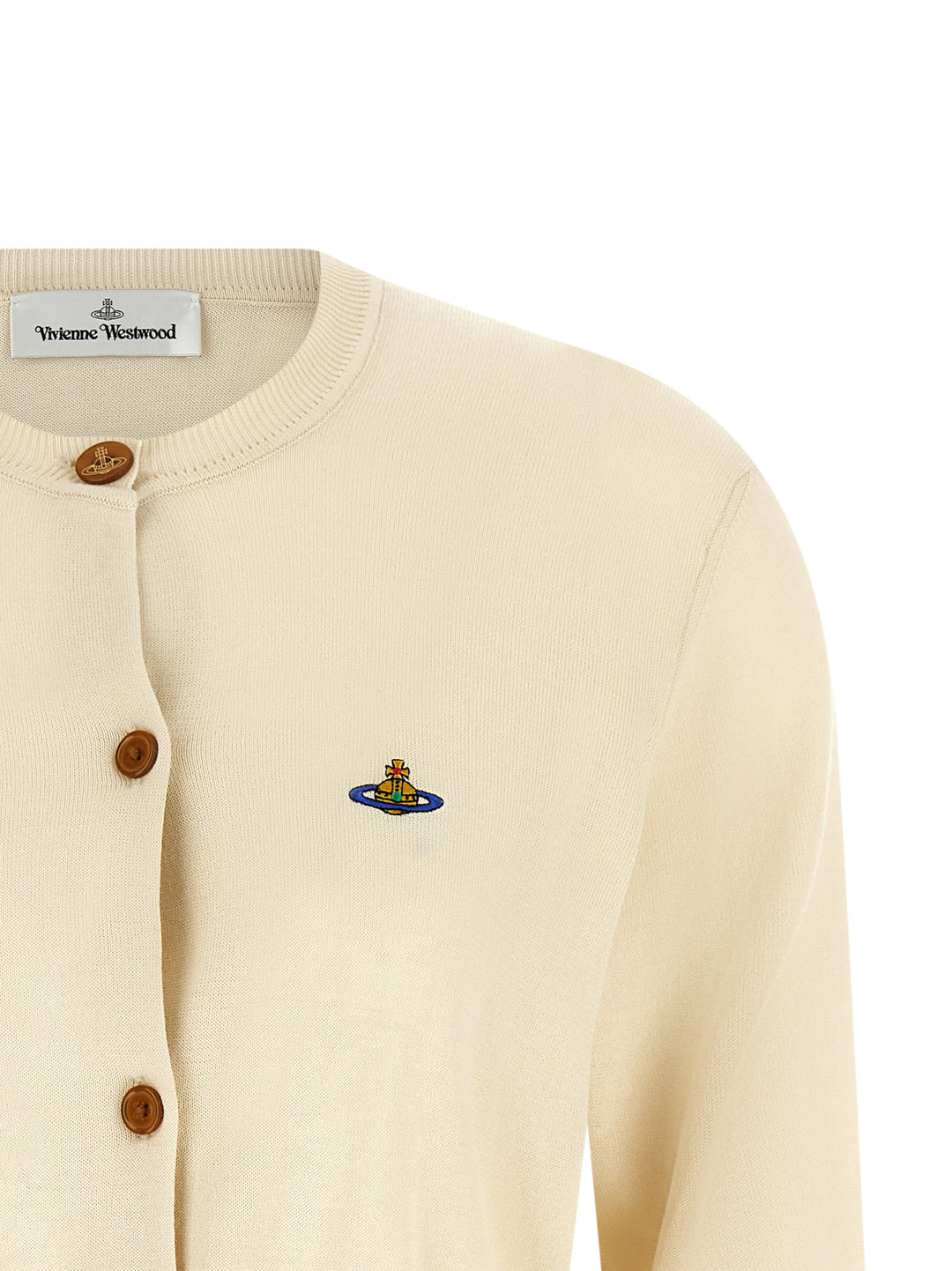 Vivienne Westwood Bea Cropped Maglioni - Bianco | b24425708ac9dd37bf0f2a21ac6885df56741f08
