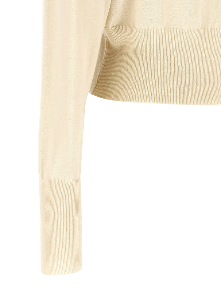 Vivienne Westwood Bea Cropped Maglioni - Bianco | 132a02955e6d545943ea37978c0af40f07e87d4b