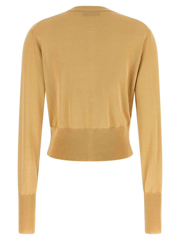 Vivienne Westwood Bea Cropped Maglioni - Beige | 43b5ad9ae99c68f81c4efc7e677fdc0cd2cddeff