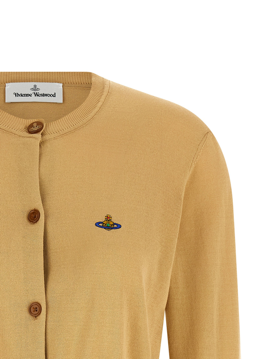 Vivienne Westwood Bea Cropped Maglioni - Beige | 42bb7a24f2893f4001e41eeeb676e6a82f148e8b